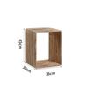 Solid Wood Storage Cabinet with Wide Shelves,Modular Cube Organizer Shelf, Large Capacity Floor Bookcase for Living Room Bedroom