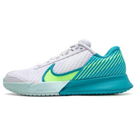 Nike Tenisové boty Court Air Zoom Vapor Pro 2 Bílá Tyrkysová Limetková W - DR6192-103