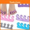Blue Five-toe Separator Silicone Toe Corrector For Overlapping Toes Comfortable Fit
