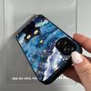 Case for OPPO A6x 4G/5G A6t Pro A6 A6s 5G A6k Anime Black Cat Starry Cloud Print Phone Cover Acrylic Hard Back Shell With Flexible TPU Edge