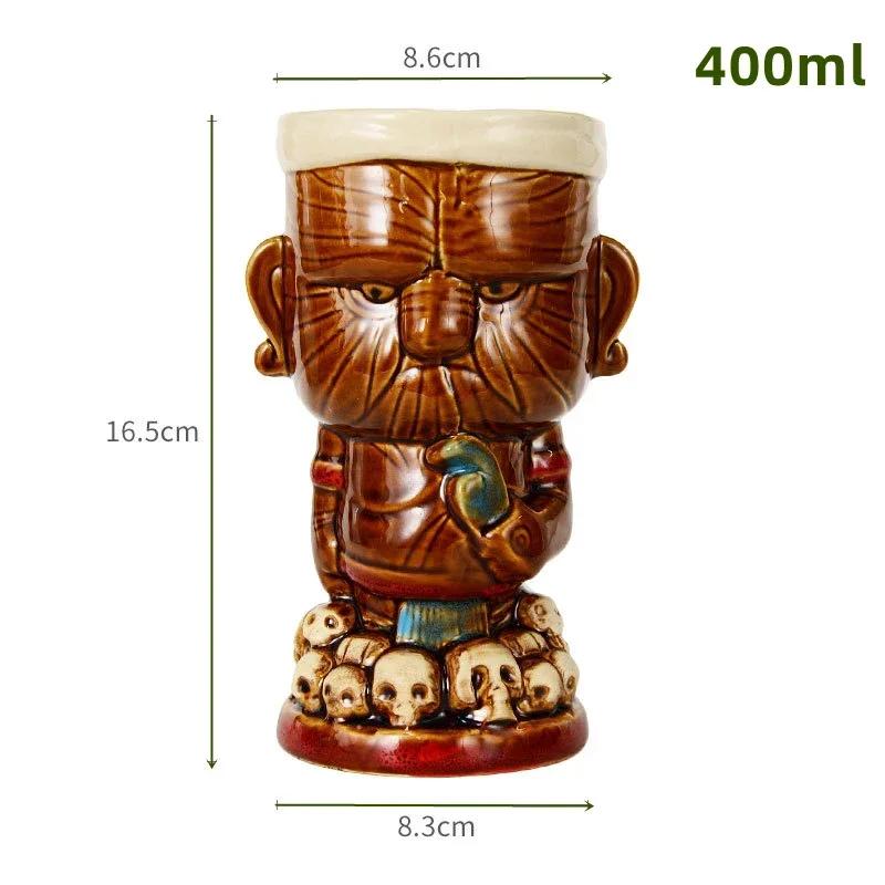 60 Types Ceramic Hawaii Tiki Mugs Creative Cocktail Glasses Beer Glass Martini Glasses Wine Glass Funny Cup Gift for Men