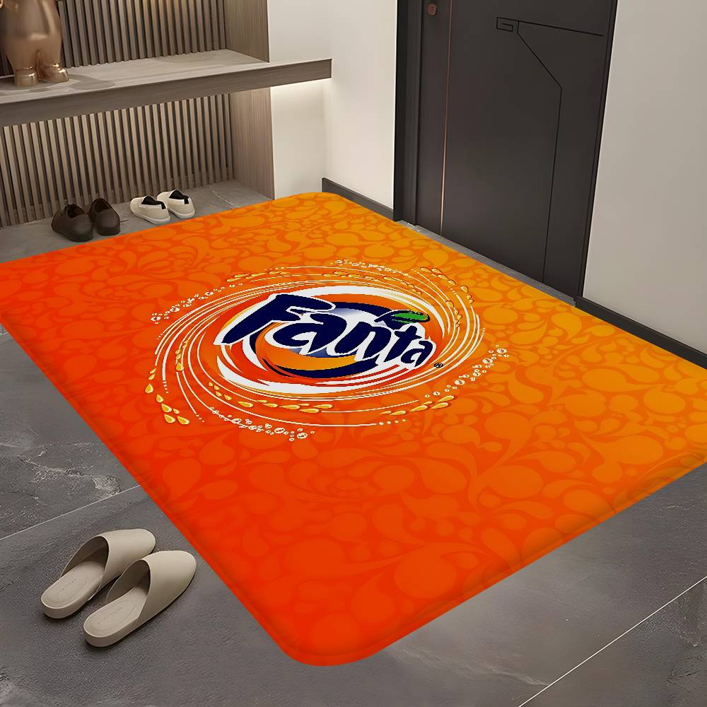 Lustige F Fanta Logo Fußmatte Waschbar Rutschfest Wohnzimmer Sofa Stühle Bereichsmatte Küchen Fußmatte Teppich