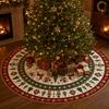 Christmas Tree Skirt Printed Holiday Tree Base Cover Festive Party Home Decoration