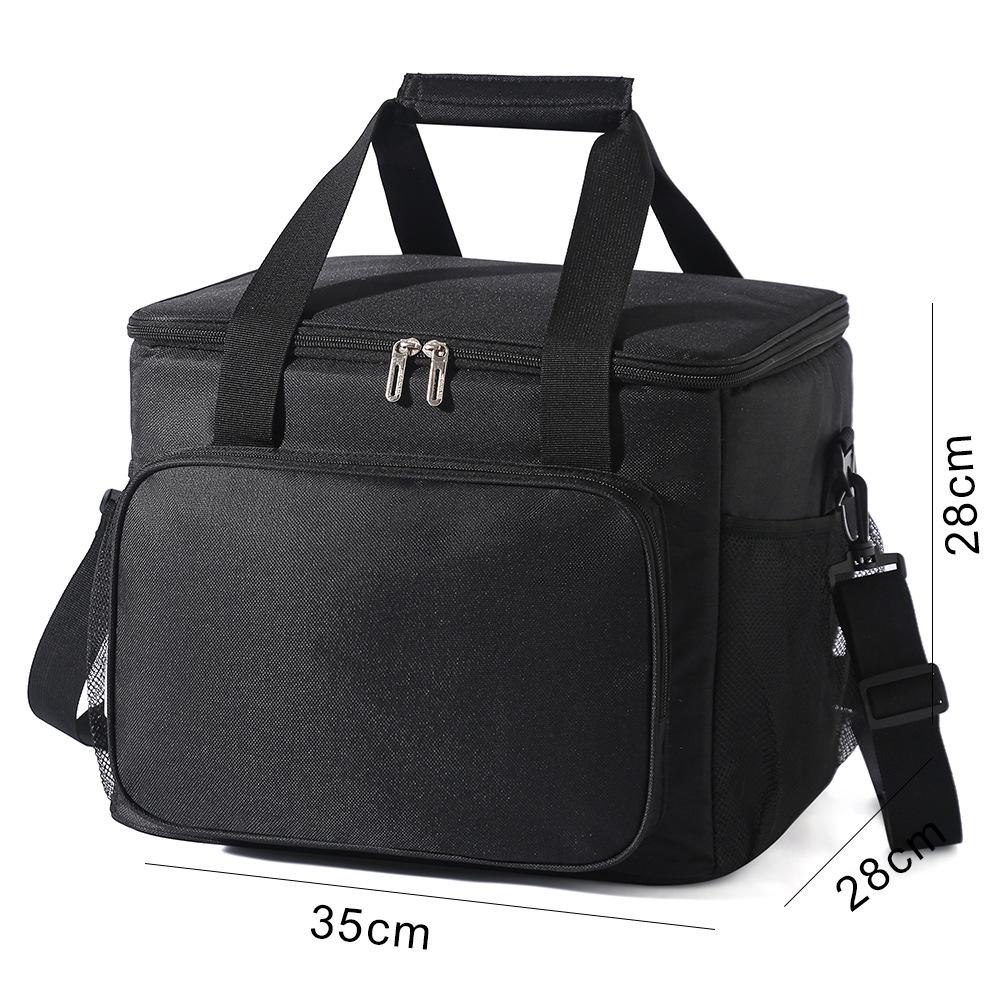 Large Capacity Thickened Aluminum Foil Insulated Bag for Outdoor Picnic and Takeaway, with Ice Pack Compatibility