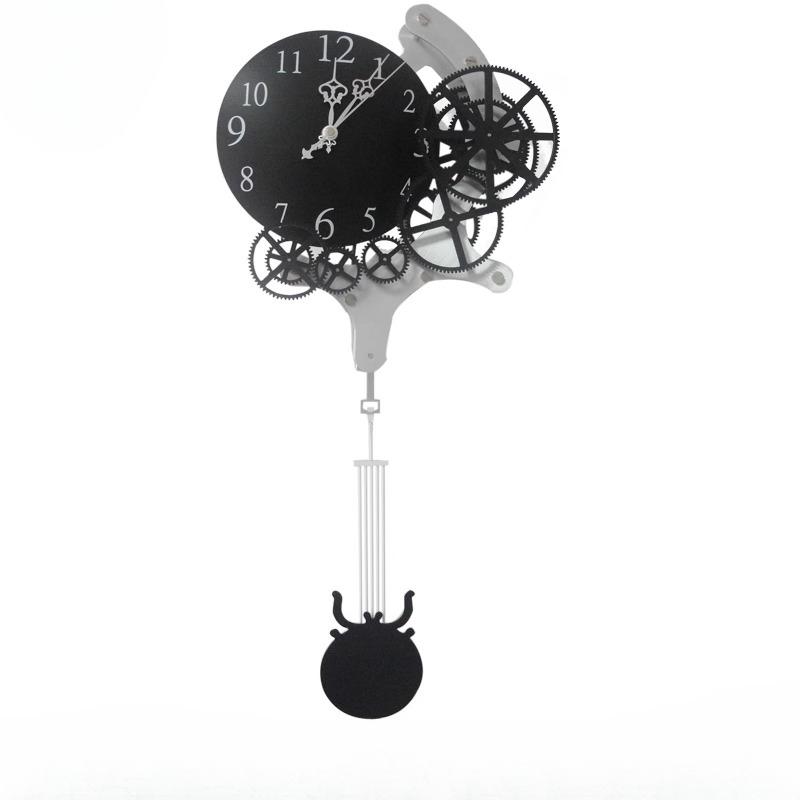 Creative Gear Pendulum Clocks Wall Home Decor Silent Bedroom Metal Large Wall Clock Living Room Orologio Da Parete Gift Ideas