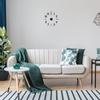 Wall Sticker Digital Clock Stickers Wall Clock DIY 3D Decorative Wall Clock for Home Black