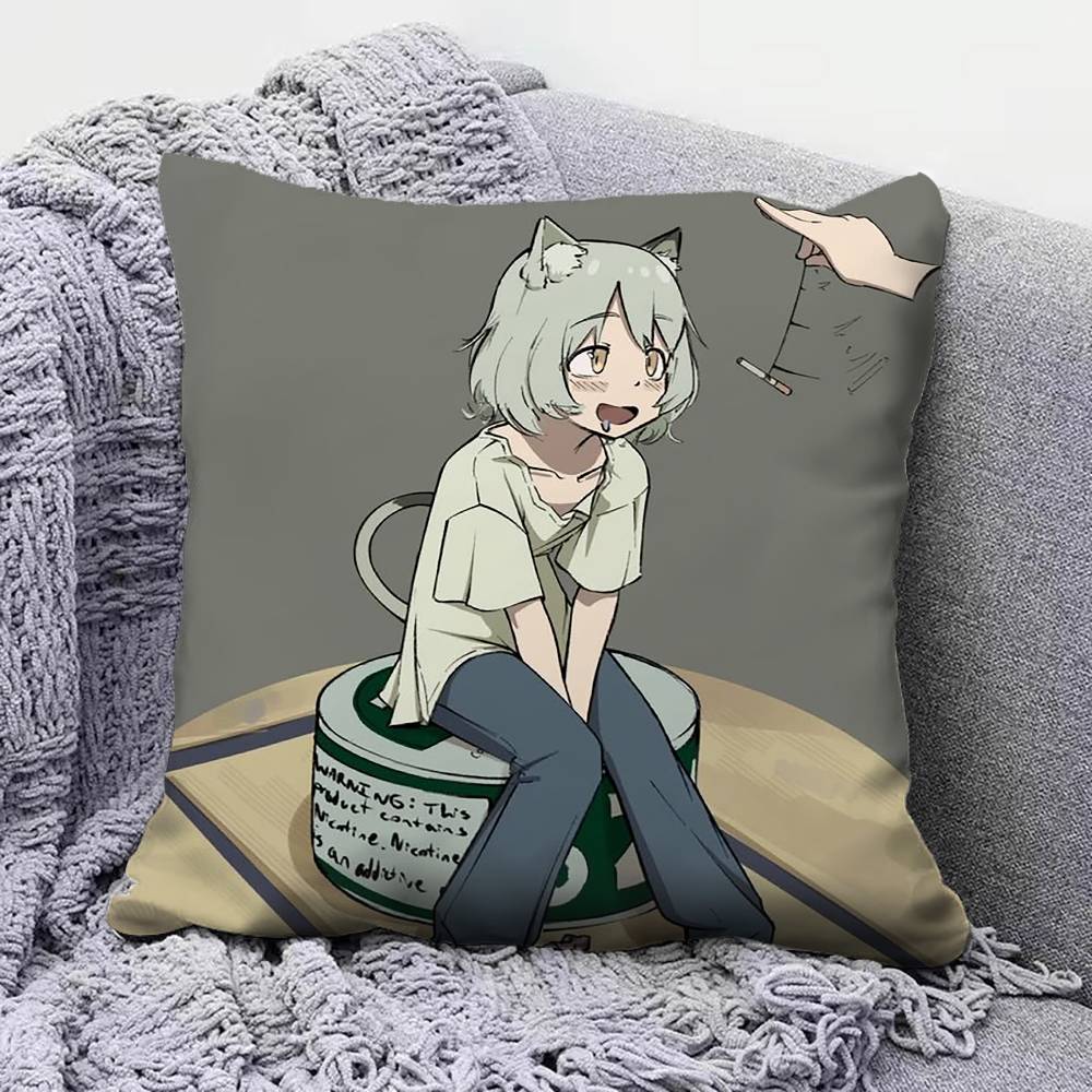 yani neko yani Anime Pillow Covers Home Sofa Cushion Covers and Aecorative Custom