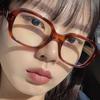 New Retro Clear Lens Square Frame Glasses Frame Women'S Anti Blue Light Eyewear Goggles New Fashion  Style Eyeglasses Frame