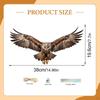2D Decorative Eagle, Creative Flat Sign with Rope, Easy to Hang, Garden Decoration for Fence, Yard,