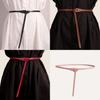Pu Simple Waist Belt For Dresses With Adjustable Pin Buckle Women For