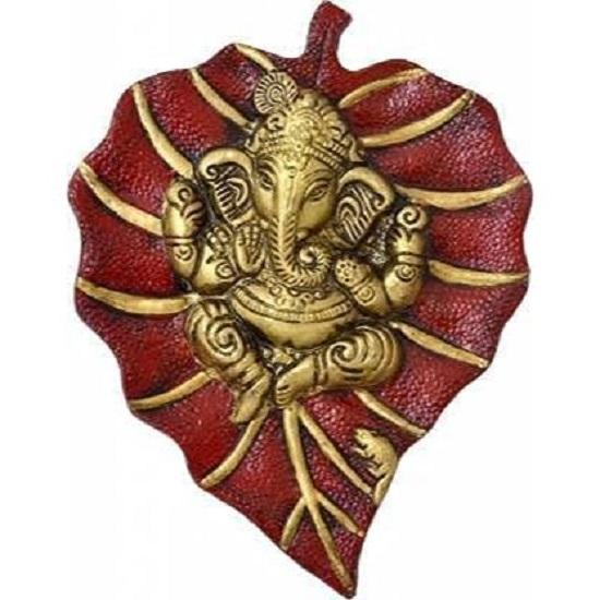 Patta Ganesha Wall Hanging Decorative Showpiece for Home Décor, Living Room, Pooja Room,Temple and House Warming Gift
