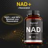 Premium Supplements NAD+ Resveratrol Support Cellular Energy, Anti-aging, Antioxidant Effects, and Promote Cardiovascular Health.