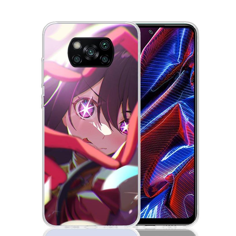 Japan Anime Oshi No Ko Phone Case For Xiaomi Poco F7 Ultra X7 X6 Pro X5 Redmi 15 15C 13 13C 12 12C 10 10A 10C 9 9A 9C 9T Shell P