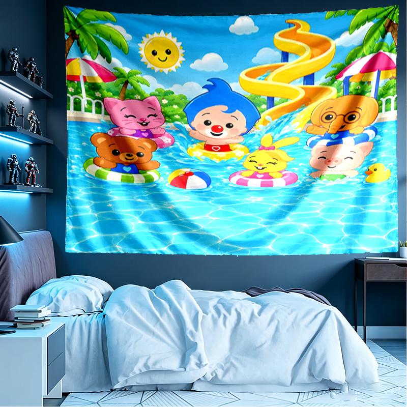 Plim Plim Print Tapestry, Lightweight Wall Hanging, for Bedroom, Dorm, Living Room, Home Art Decor, Birthday Christmas Gift for Friends