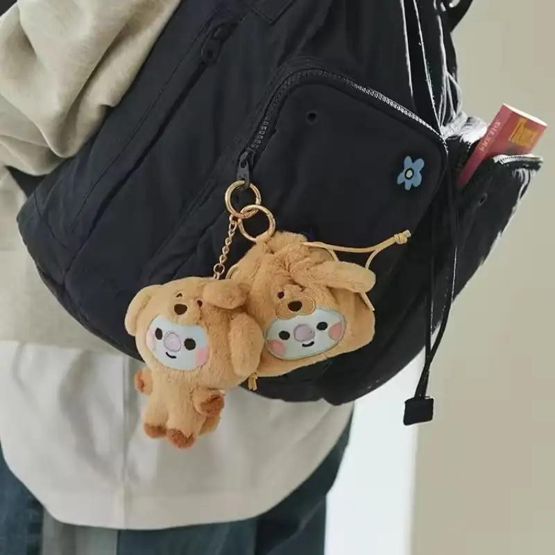 Anime Kawaii Plush Doll Keychain Cute Cartoon Doll School Bag Pendant Decoration Birthday Gift