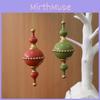 Traditional Christmas Wooden Acorn Pentagram Pendant Tree And Window Decoration