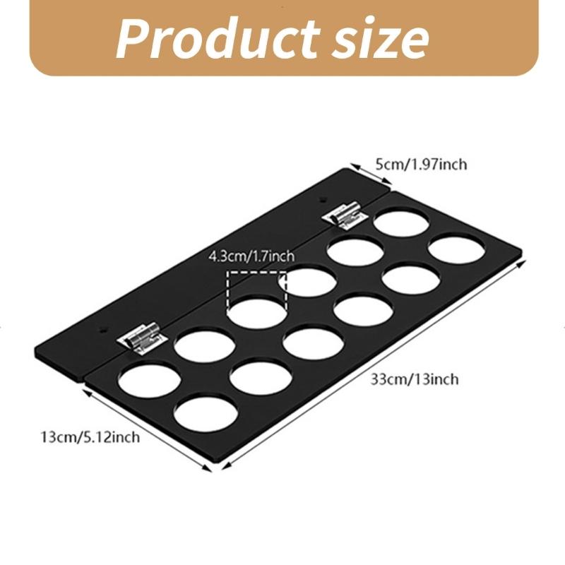 Clear Acrylic Coffee Pods Rack Wall Mount Coffee Pods Stand Coffee Pods Shelf Acrylic Coffee Pods Holder for Coffee Pods