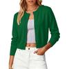 Women's Short Single Breasted Cardigan Sweater for Casual Daily Wear