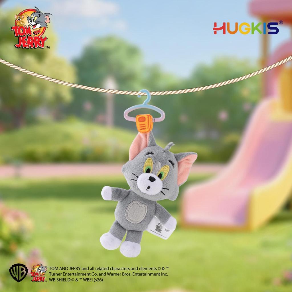 Tom & Jerry Plush Toys: Cat Pendant & Mouse Keychain Charms for Kids