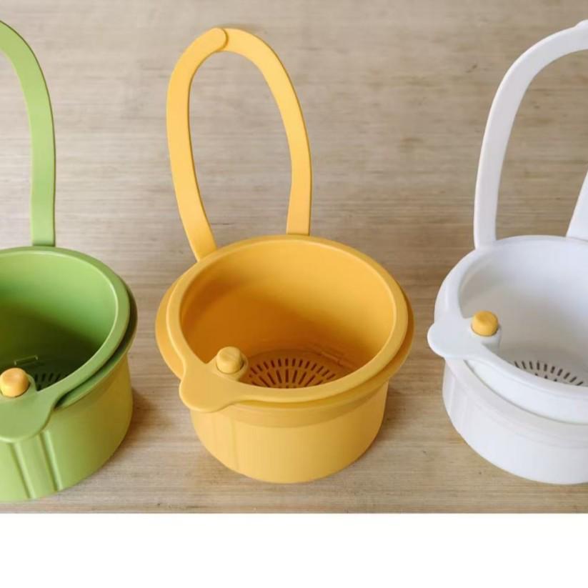 

Cleaning Vegetable Sink Hanging Dish Rack & Food Scraps Filter with Storage Hanger