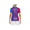 Nike Fan Edition 21-22 Season Barcelona Home Logo Quick-Dry Short Sleeve Jersey Women Jersey Blue CV8182-428