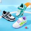Student Board Shoes Spring and Autumn Casual Shoes Classmates New Leather Surface Children Large Sports Shoes Children Velcro Boys