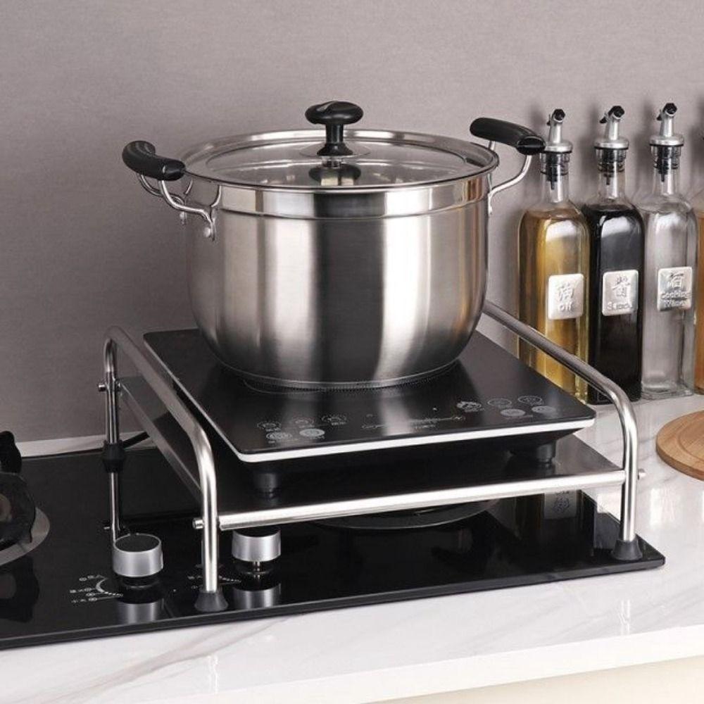 Waterproof Induction Cooker Stand With Handle Stove Support Bracket Countertop Organizer Home