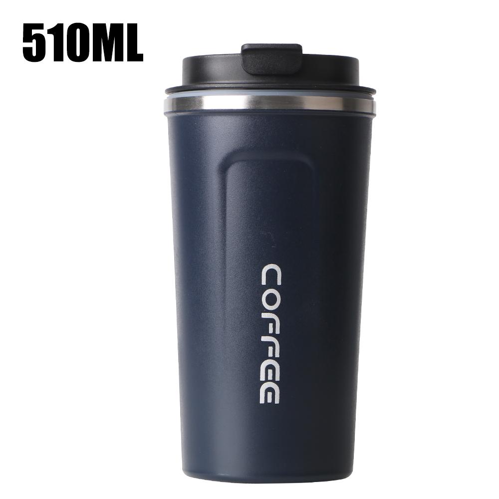 

Leak_Proof Travel Thermo Cup Coffee Mug Double Stainless Steel Thermal Mug Thermo Cafe Car Thermos Mug 380/510ML for Tea Water Coffee 510ML синий