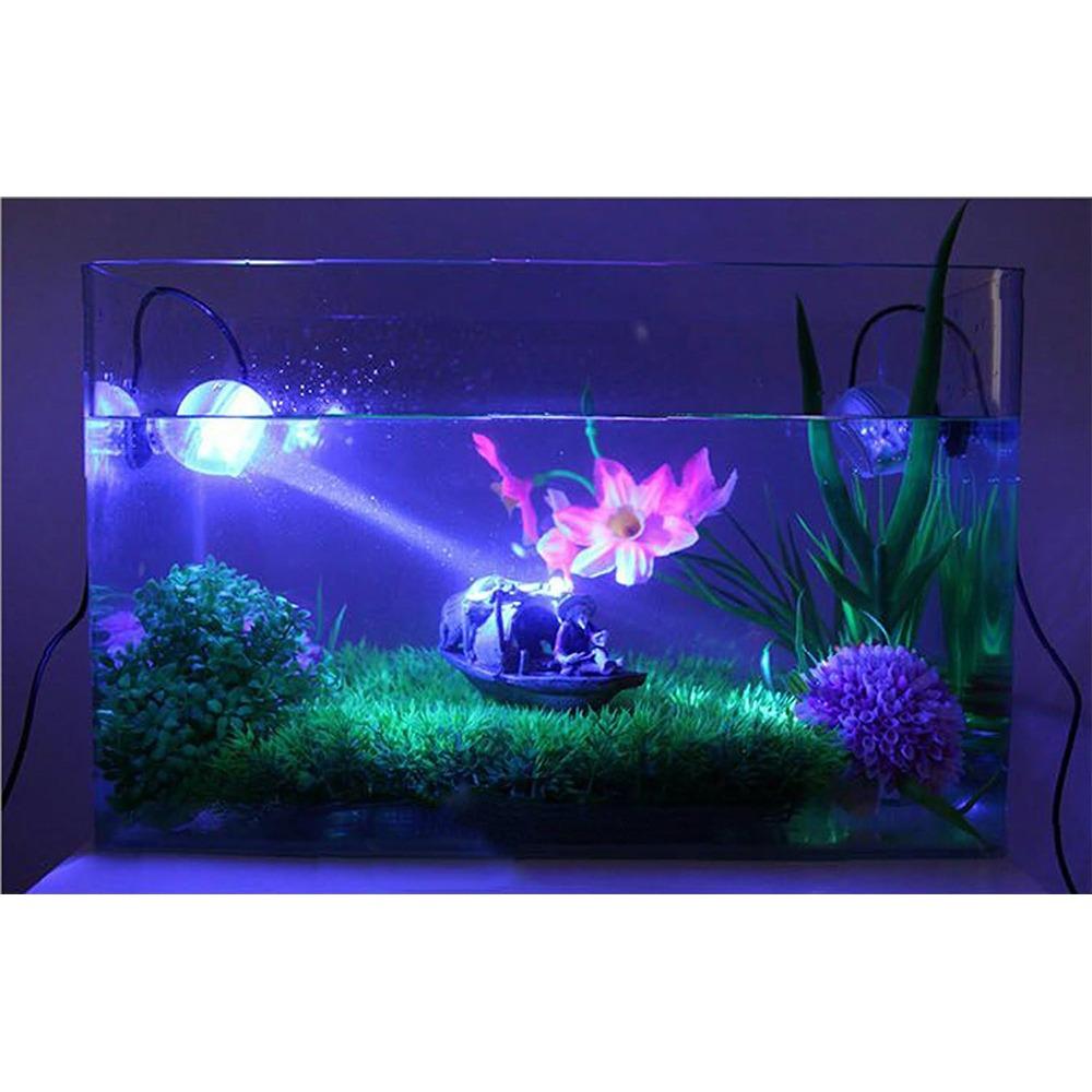 New LED Aquarium Spotlight Saving Power But High Brightness Seven Gradient Night Light Amphibious Lighting USB Waterproof Diving