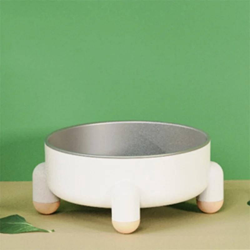 High Leg Stainless Steel Pet Bowl Dish With Stand No Spill Pet Single Bowl Dog Cat Food Water Feeder Cats Small Dogs Pet Bowl