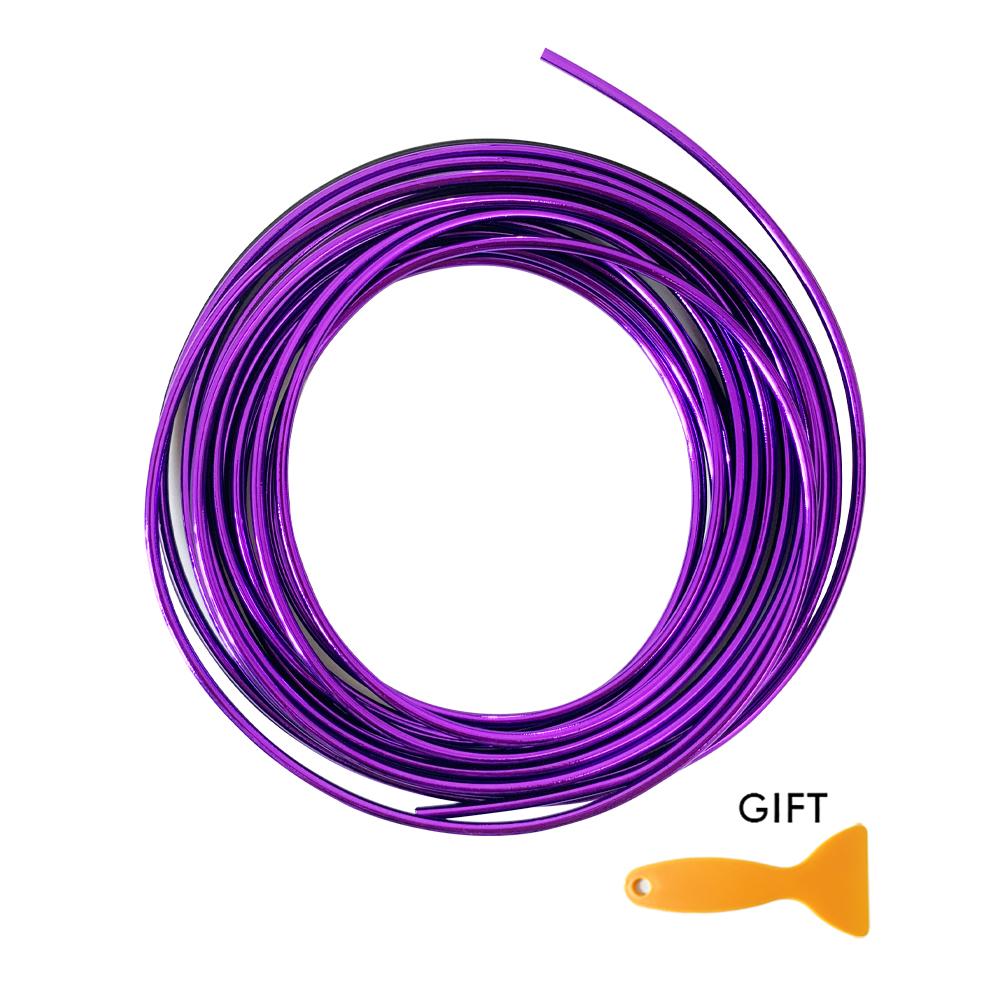 Car Interior Moulding Trim Strip PVC Car Vent Decoration Strip Fake Carbon Fibe Intake Grille Decorative Line for Car Dashboard