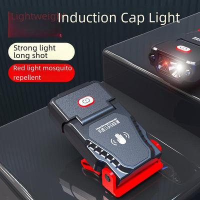 Wiederaufladbare LED-Clip-on-Kappenleuchte: Scheinwerfer mit hoher Helligkeit und Bewegungssensor für Nachtangeln, Laufen und Notfälle im Freien.