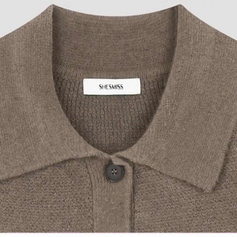  She S miss baSic Strickjacke mit Knopfkragen SSkcdo41030 Dw