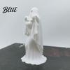 3D Halloween Ornament Printed Ghost Bride Statue Ornament, Female Figure Sculpture with Durable Figurine Stable Base, Decorative Minimalist Spooky for