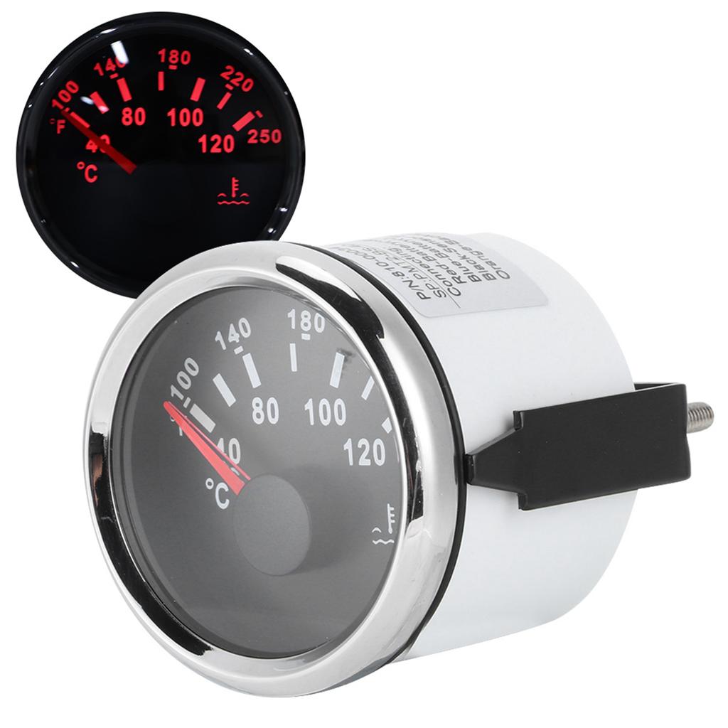 52mm 2in Marine Engine Water Temperature Gauge 40 120  celsius  Temp Meter for Boat RV