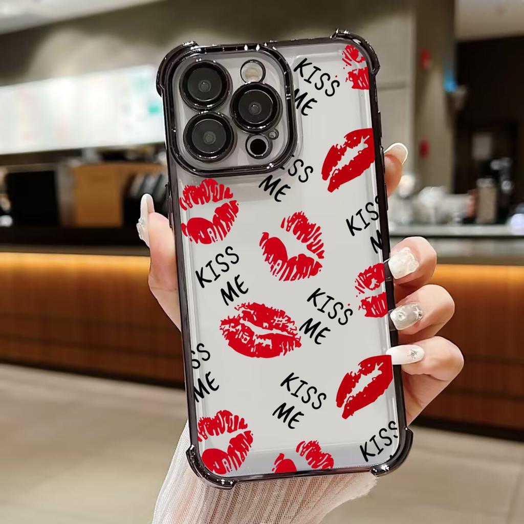 Case For Honor 400 PRO LITE MAGIC 7 X7D X9D X8C X8B X8A X9B X7A X6C X9A X6A X8 X5B X5C Lips Kiss Pattern Plating Cover