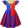 Pomni Cosplay Costumes Dress Cartoon Character Casual and Comfortable 3D Digital Print Summer Dresses for Carnival and Halloween