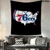 Phila 76Ers Usa Map Logo Threepiece Set 1 Duvet Cover 2 Pillowcase Without Core Soft And Comfortable Bedding Set Duvet Cover And Pillowcase