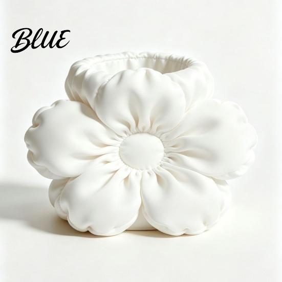 Unique Floral Desk Accessory Satin Flower Pen Holder Petal Design Organizer Durable Cute Stationery Holder for Colleagues PLA Desktop Storage