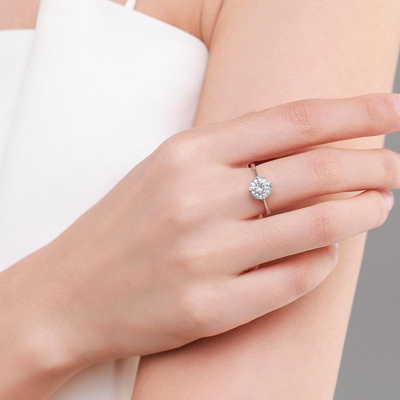 Tancise Classic 925 Inel cu zirconiu din argint Sterling Bijuterii pentru dama Cadou de petrecere pentru nunta