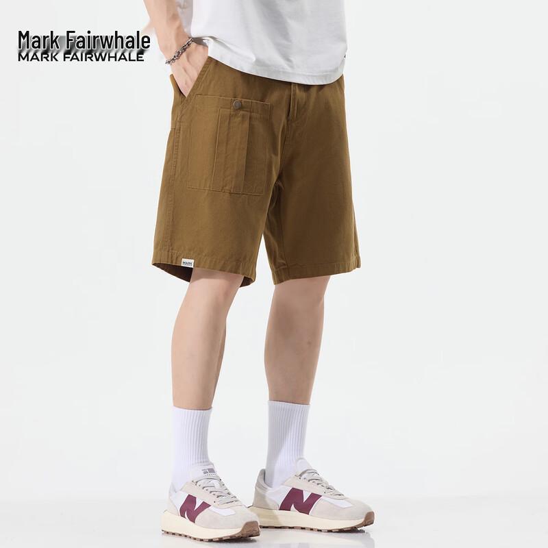 Mark Fairwhale Men's Loose Fit Cotton Casual Shorts
