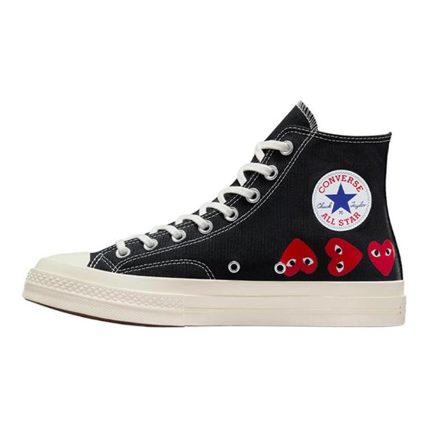 Chuck 70 Comme des Garçons Play x Chuck 70 Converse High 'Multi Heart - Black' A08147C