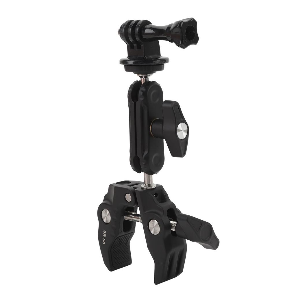 Super Clamp Magic Arm Aluminum Alloy Dual Ballhead Magic Arm Monitor Mount with 14 and 38 Thread
