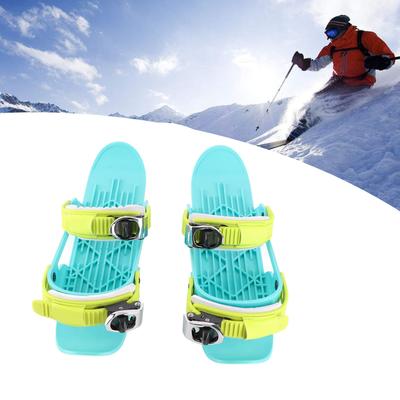 Ski Skates Nylon Portable Short Snow Skates Skiboard with Storage Bag for Winter Outdoor Sports
