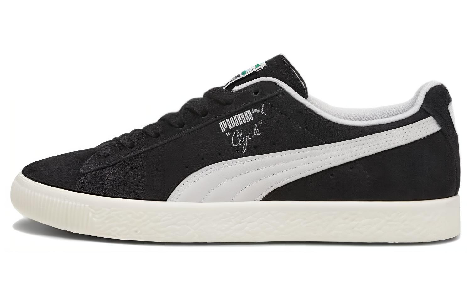 PUMA Clyde Hairy Suede PUMA Black Frosted Ivory 393115-02 43