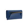 Prada Saffiano Klappe Lange Leder Geldbörse Damen Geldbörse Kornblumenblau 1MH132-QWA-F0016