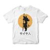 Men's T Shirt Sports T Shirt Short Sleeve T Shirt Dragon Ball Young Goku Silhouette Tail Staff Orange Yellow Background Print