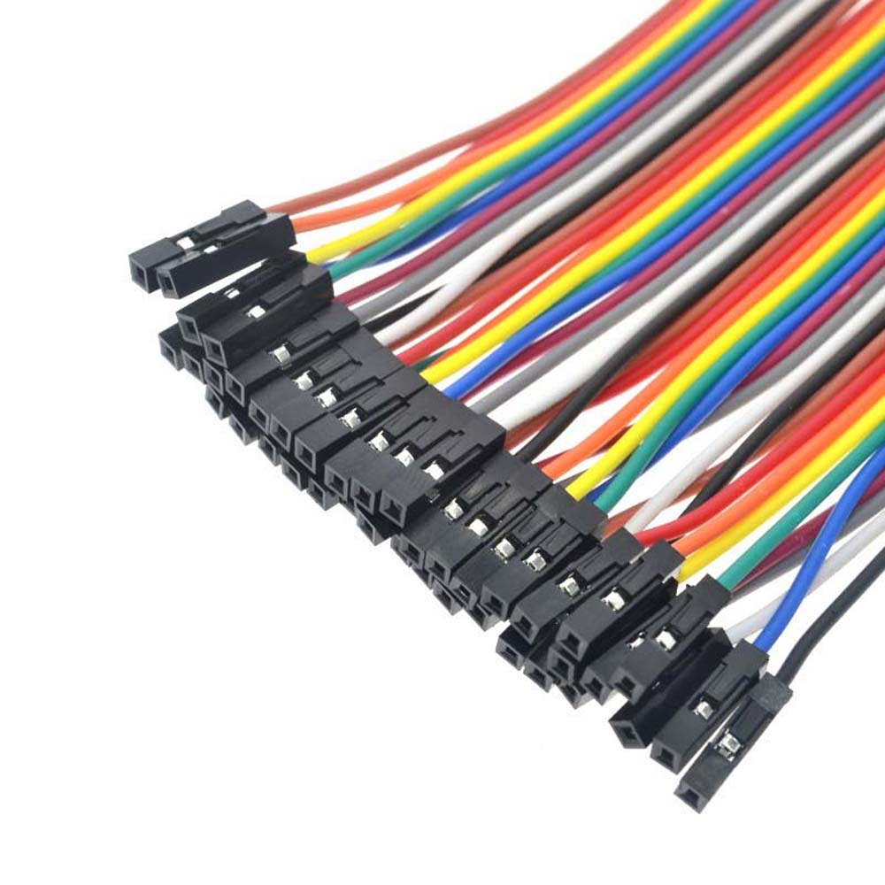 Male 40PIN 2.54mm DIY Breadboard Male To  Female Dupont Cable Jumper Wire Electronic Kit Connector