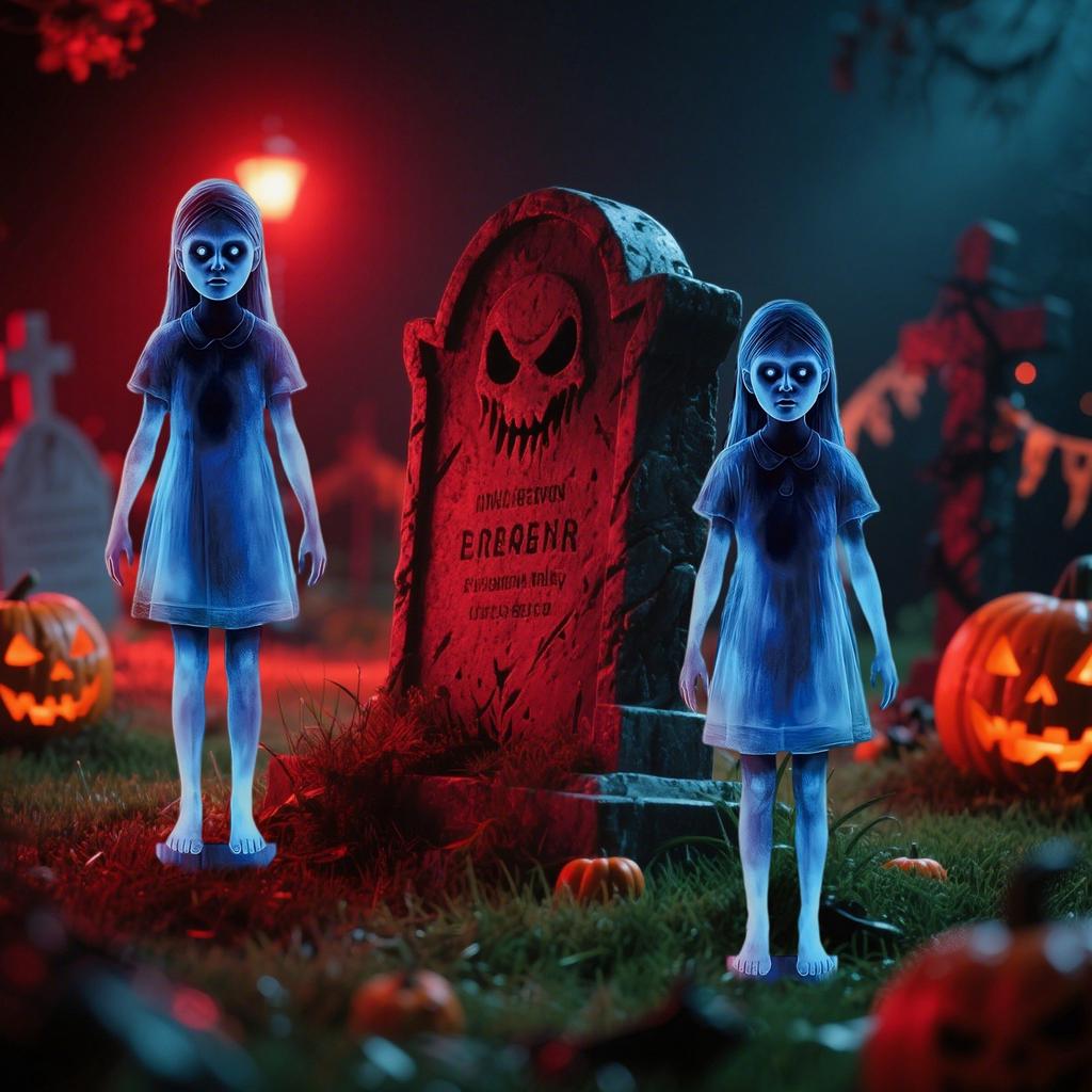 Halloween Decorative Items, Twin Decorative Items For Courtyard Horror, Outdoor Creative Decorative Items 2D