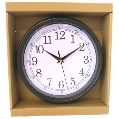 [Q0828] - Black 'Vintage Design' Wall Clock - 22x4. 5cm